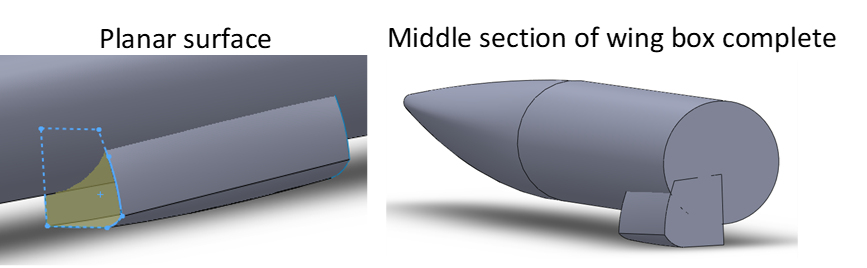 Measurement and model of the wing box - 3.